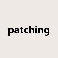 patching是什么意思