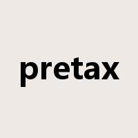 pretax是什么意思