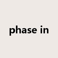 phase in是什么意思