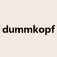 dummkopf是什么意思