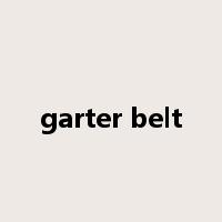 garter belt是什么意思