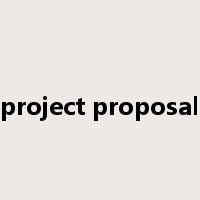 project proposal是什么意思