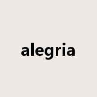 alegria是什么意思
