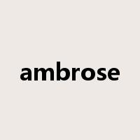 ambrose是什么意思