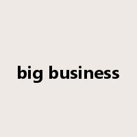 big business是什么意思