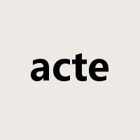 acte是什么意思
