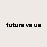 future value是什么意思