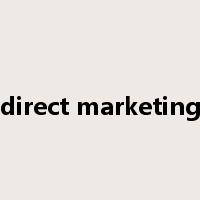 direct marketing是什么意思