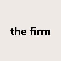 the firm是什么意思