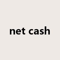 net cash是什么意思