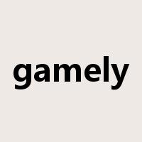 gamely是什么意思