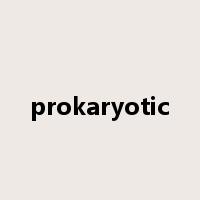prokaryotic是什么意思