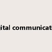 digital communication是什么意思