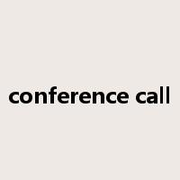 conference call是什么意思