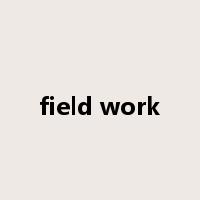 field work是什么意思