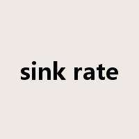 sink rate是什么意思