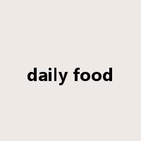daily food是什么意思