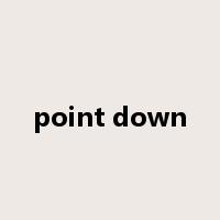 point down是什么意思