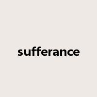 sufferance是什么意思
