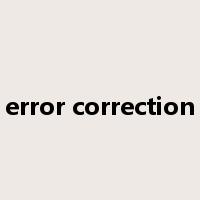 error correction是什么意思