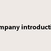 company introduction是什么意思