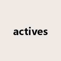 actives是什么意思