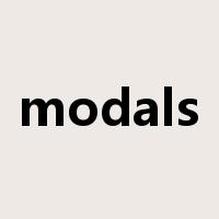 modals是什么意思