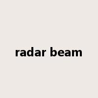 radar beam是什么意思