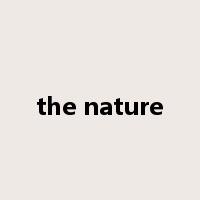 the nature是什么意思