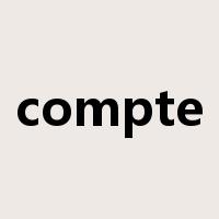 compte是什么意思