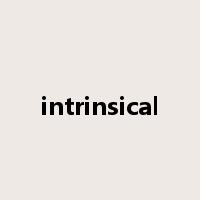 intrinsical是什么意思