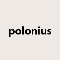 polonius是什么意思