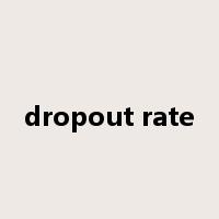 dropout rate是什么意思