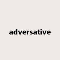 adversative是什么意思