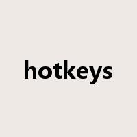 hotkeys是什么意思