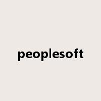 peoplesoft是什么意思