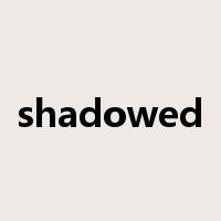 shadowed是什么意思