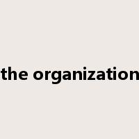 the organization是什么意思