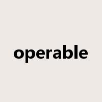 operable是什么意思
