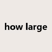 how large是什么意思