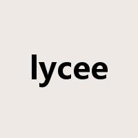 lycee是什么意思