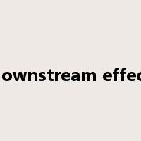 downstream effect是什么意思