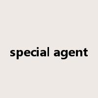 special agent是什么意思
