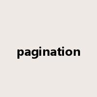 pagination是什么意思