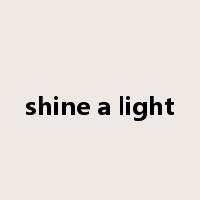 shine a light是什么意思