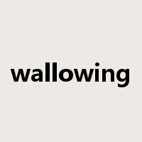 wallowing是什么意思