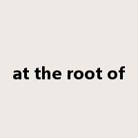 at the root of是什么意思