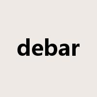 debar是什么意思