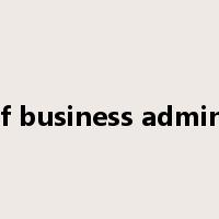 master of business administration是什么意思