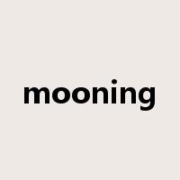 mooning是什么意思